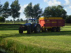 Hakselaar in het mais